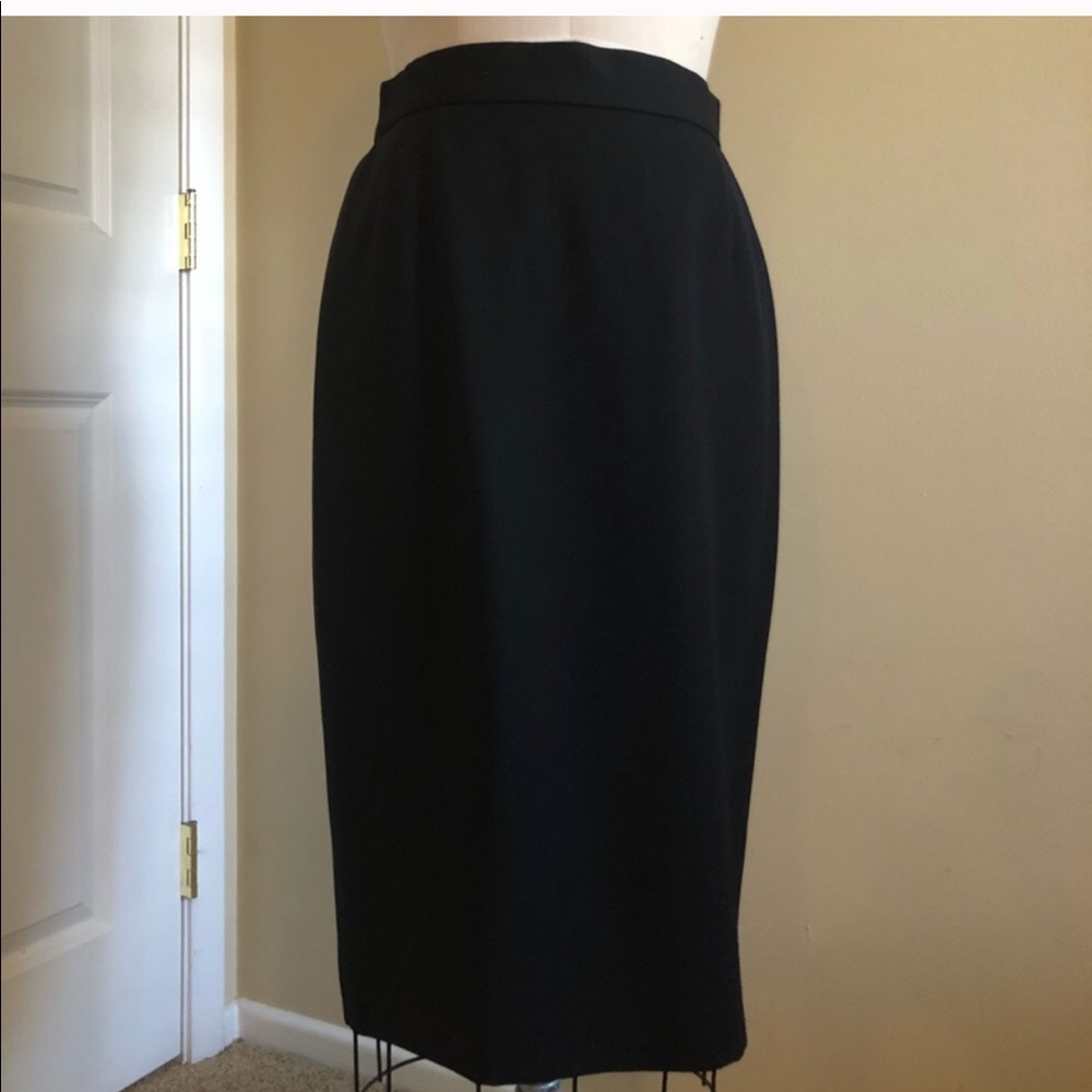 Black Escada vintage midi skirt